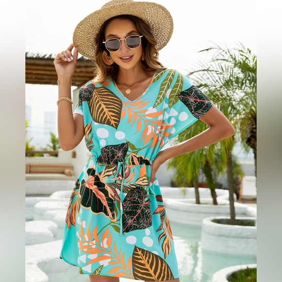 🏝️Bluetime Beach 🏖️ Coverup Summer Dress - Picture 5 of 12